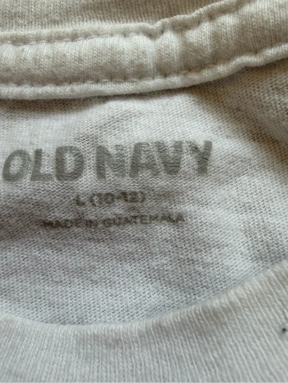 Old Navy kid's White Short Sleeve Crewneck Tee